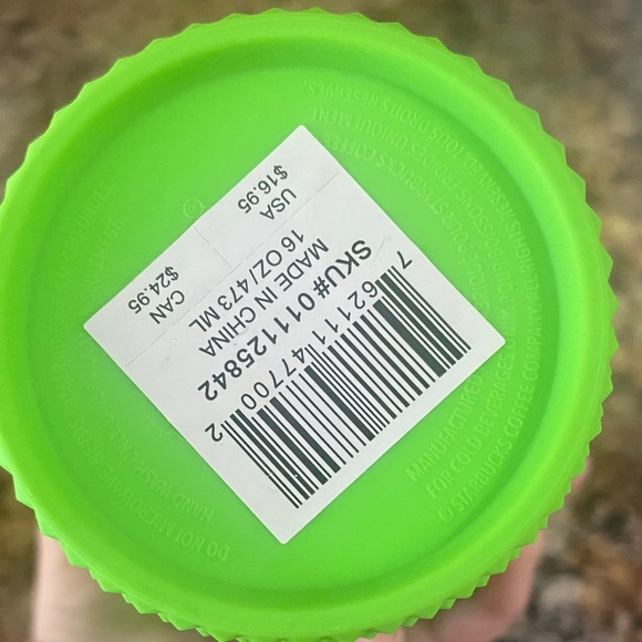 Starbucks Bright Green Textured Tumbler with Straw - Picture 2 of 3